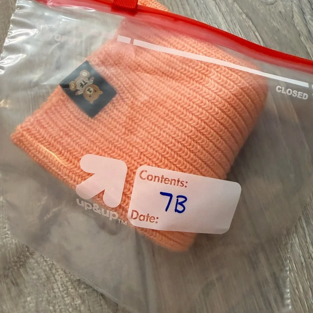 Teddy Fresh Heavy Gauge Beanie Peach